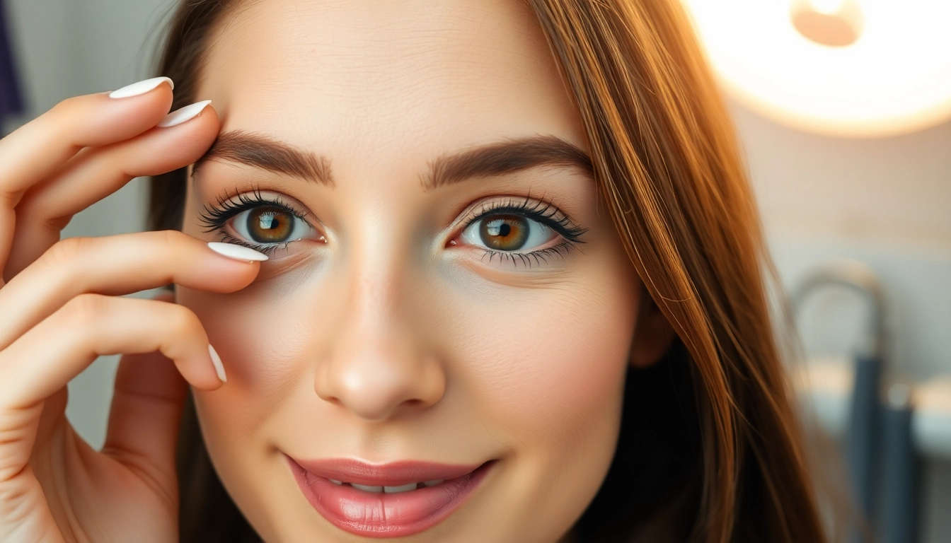 Modern Oberlidstraffung Zürich with a patient showcasing a rejuvenated, natural look and bright, open eyes.
