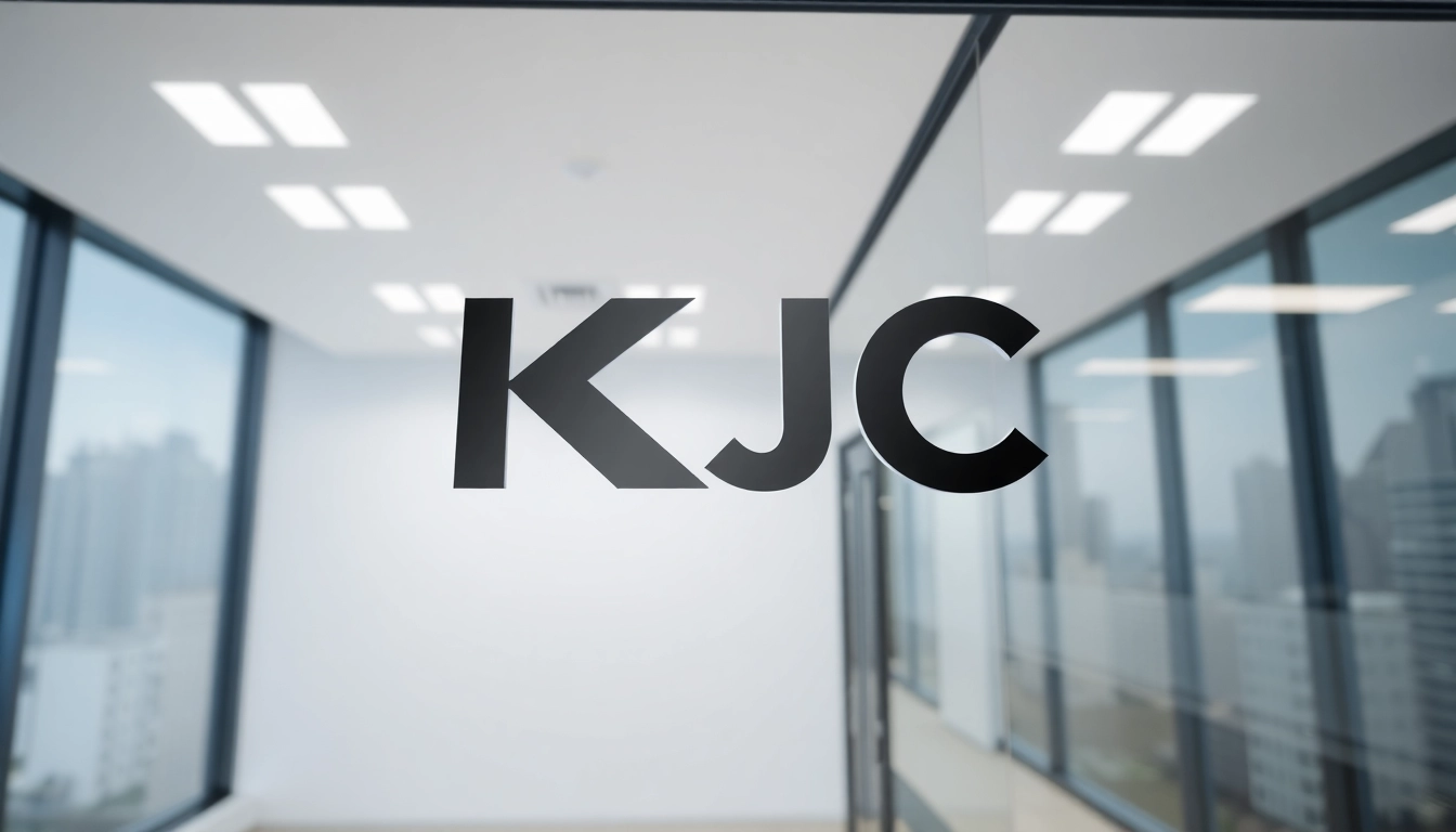 KJC professional office signage representing trust and expertise, attracting clients seeking legal or consulting services.